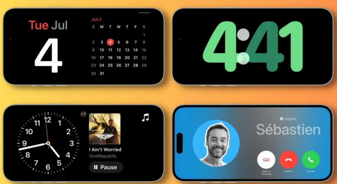 新建苹果手机维修分享iOS17横屏充电待机显示有什么好处 