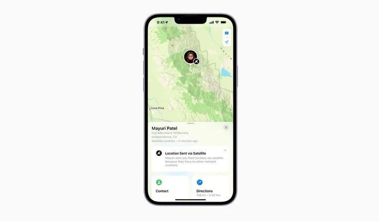 新建苹果14维修分享iPhone14系列中 FindMy功能通过卫星分享位置方法教程 