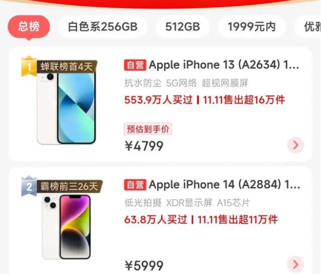 新建苹果14维修分享iPhone14配置不如同价位的安卓还能大卖 
