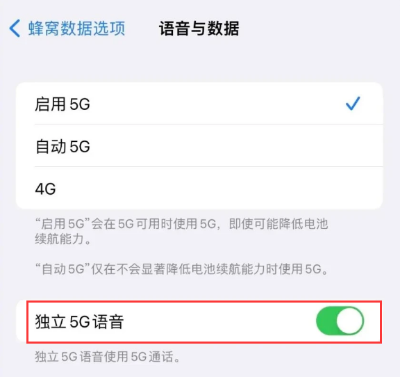 新建苹果14维修分享iPhone 14 Pro如何开启VoNR 