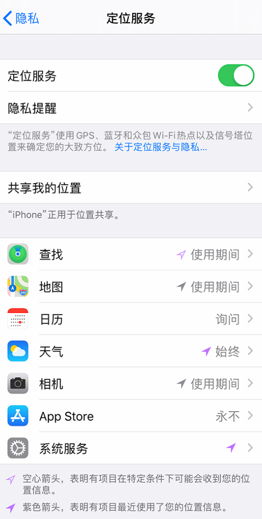 新建苹果手机维修分享iPhone 状态栏中时间显示为蓝色图标是什么情况 